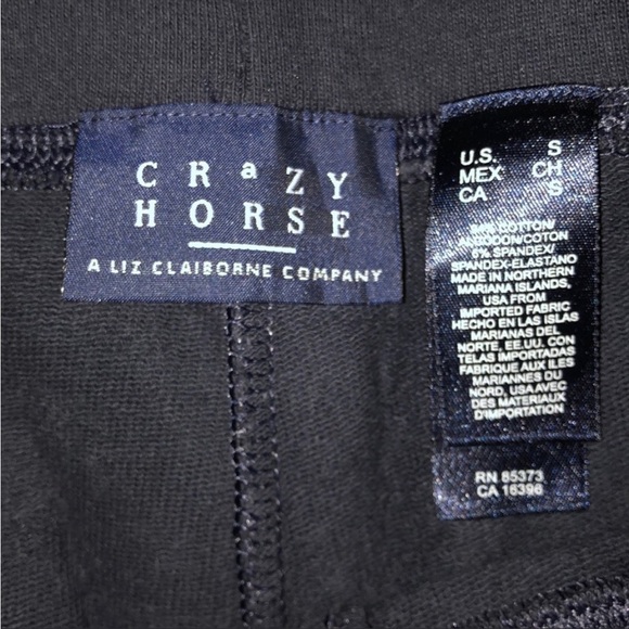 Crazy Horse by Liz Claiborne drawstring pants Navy Small - Picture 6 of 9